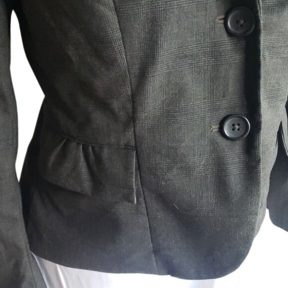 Banana Republic Petite Gray Blazer, Sz 4P - Picture 3 of 13
